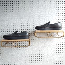 Brunello Cucinelli Perf Slip-On Leather Sneakers Shoes EU 40 Grey RETAIL  $1050