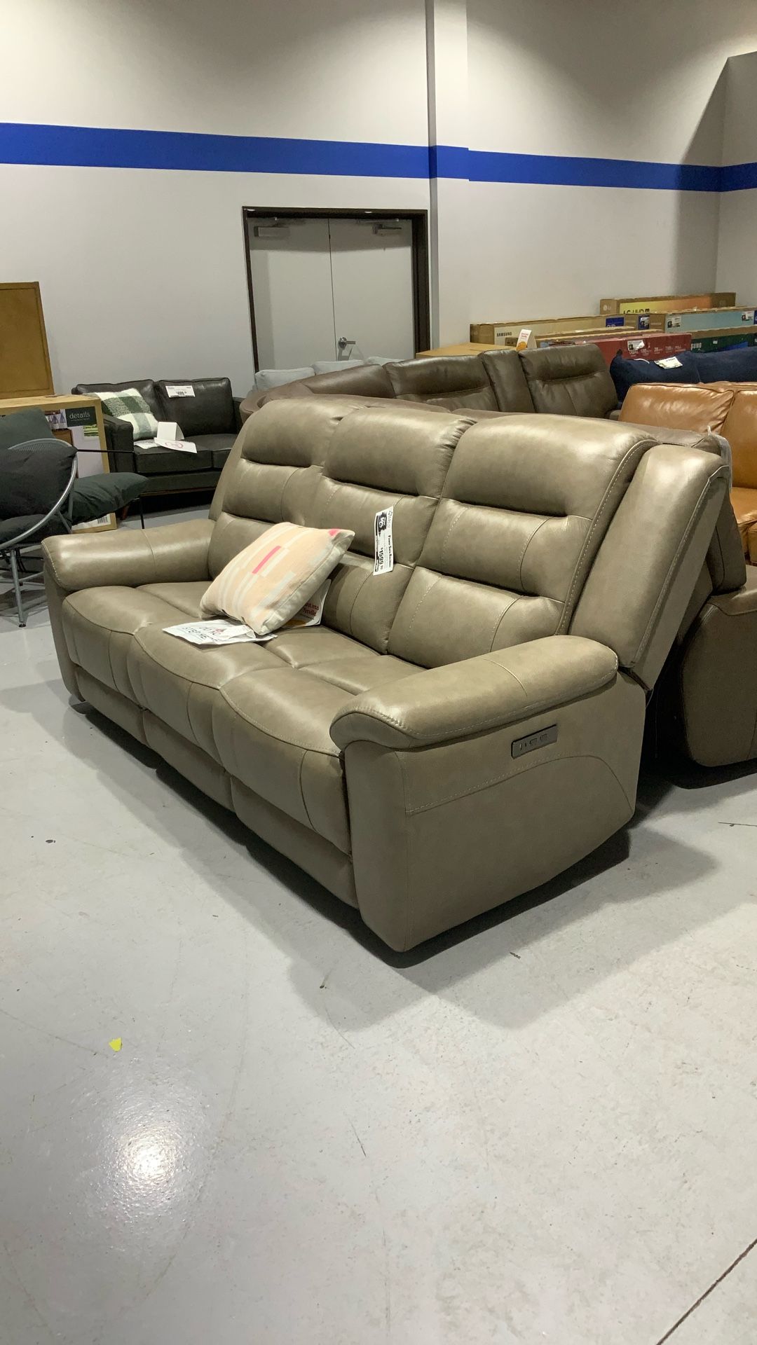 Power Sofa Recliner With Power Headrests