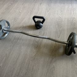 Curl Bar /kettle Bell 