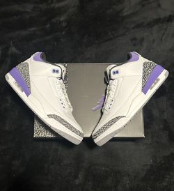 Jordan 3 Retro Dark Iris With box/ worn Size| 10.0M