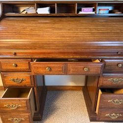 Vintage Roll Top Desk