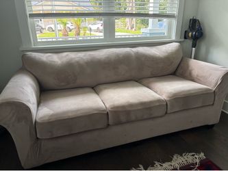 Beige sofa