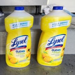 Lysol Clean & fresh Multi-Surface Cleaner,  Sparkling Lemon & Sunflower Essence scent, 40 Fl Oz