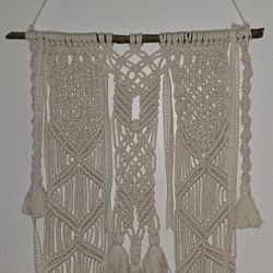 Handmade Macrame Wall Hanging – Boho Home Decor – Cotton