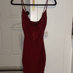 Windsor Red Dress Paige Rhinestone Formal Bodycon Mini Dress