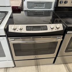Ge Glass Top Electric Stove 31 Inches Wide 
