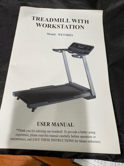 Treadmill with workstation