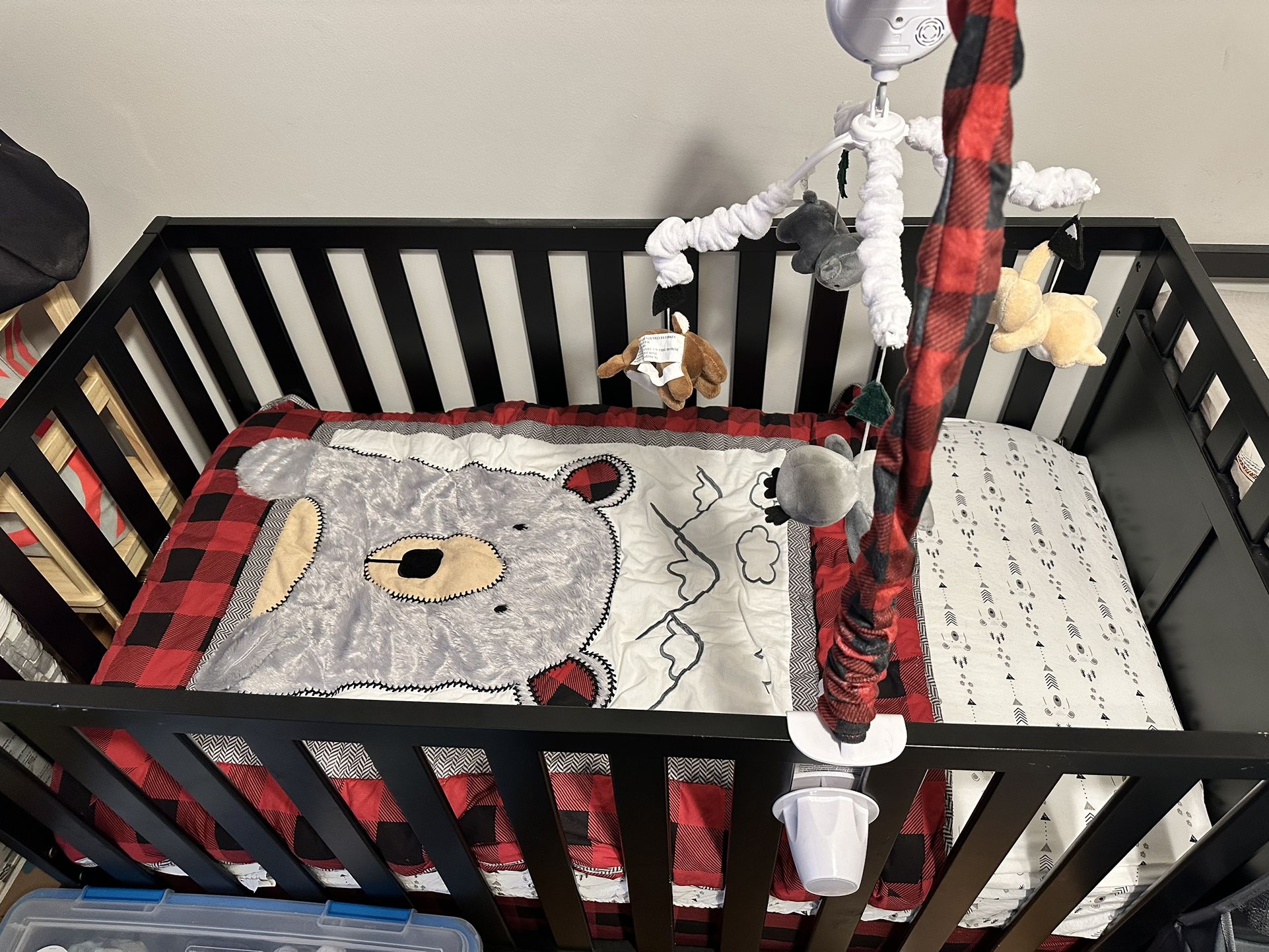 Baby Crib & Changing Table Set