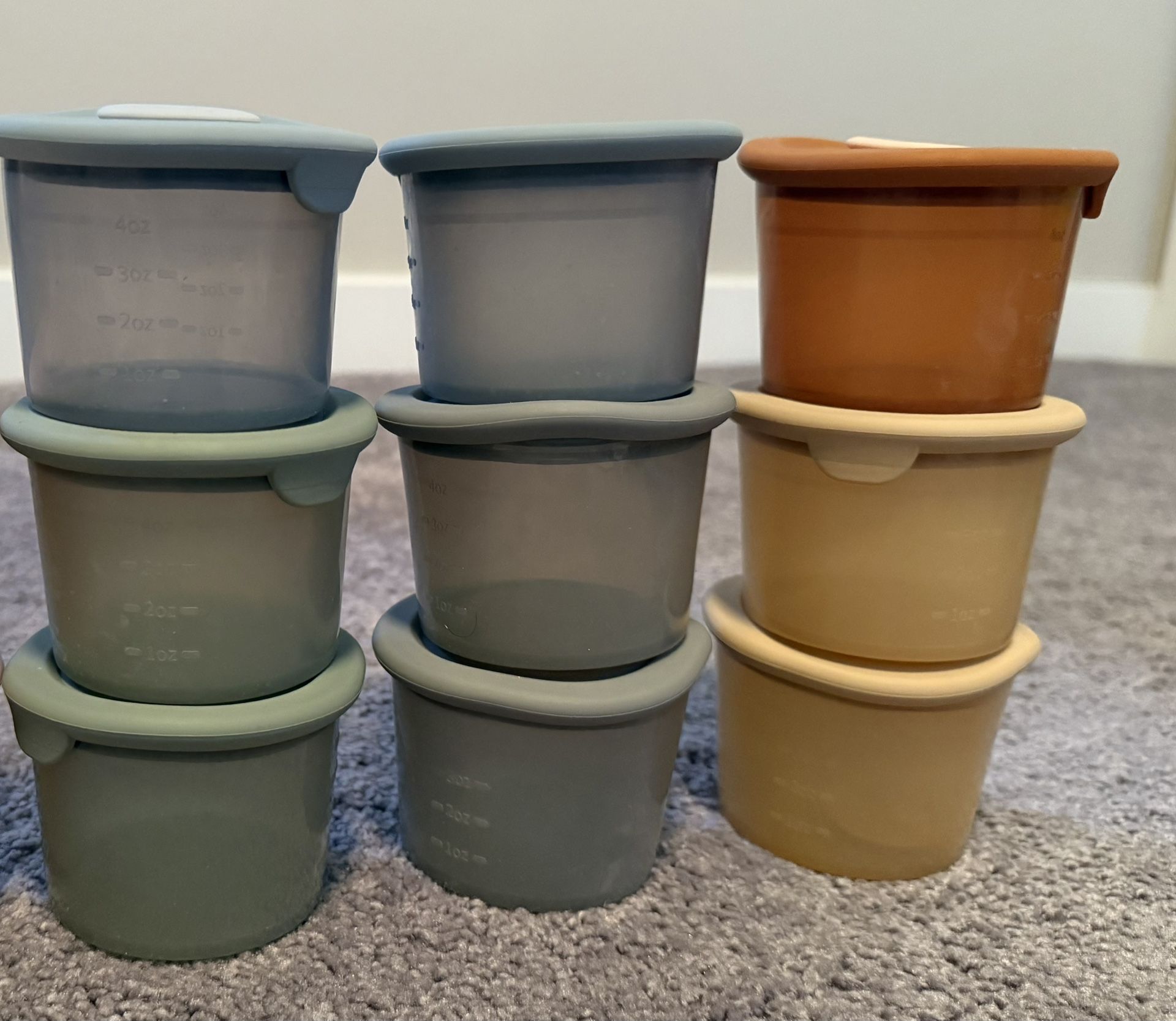 9 Baby Silicone Container(4oz)