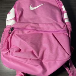 Nike pink small backpack just do it