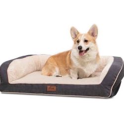 Bedsure Orthopedic Memory Foam Dog Bed - Dog Sofa with Removable Washable Cover & Waterproof Liner, Couch Dog Beds for Small, Medium, Large Pets up to