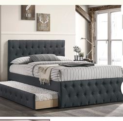 Full Bed with twin trundle not including mattress