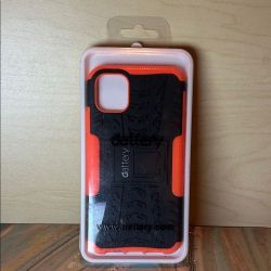 iPhone 11 Black and Orange dattery Phone Case