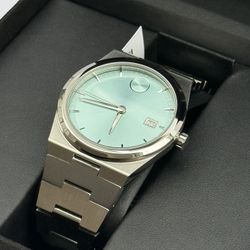 Movado Bold 40mm Tiffany Blue Dial NEW Full Set Men’s Watch