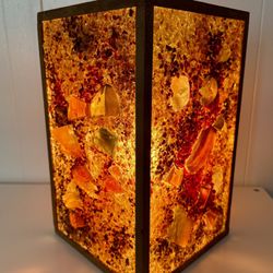 Vintage Mid-Century Lucite Resin Hanging Swag Lamp Large