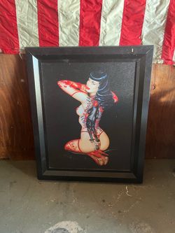 Bettie Page Framed Art Print