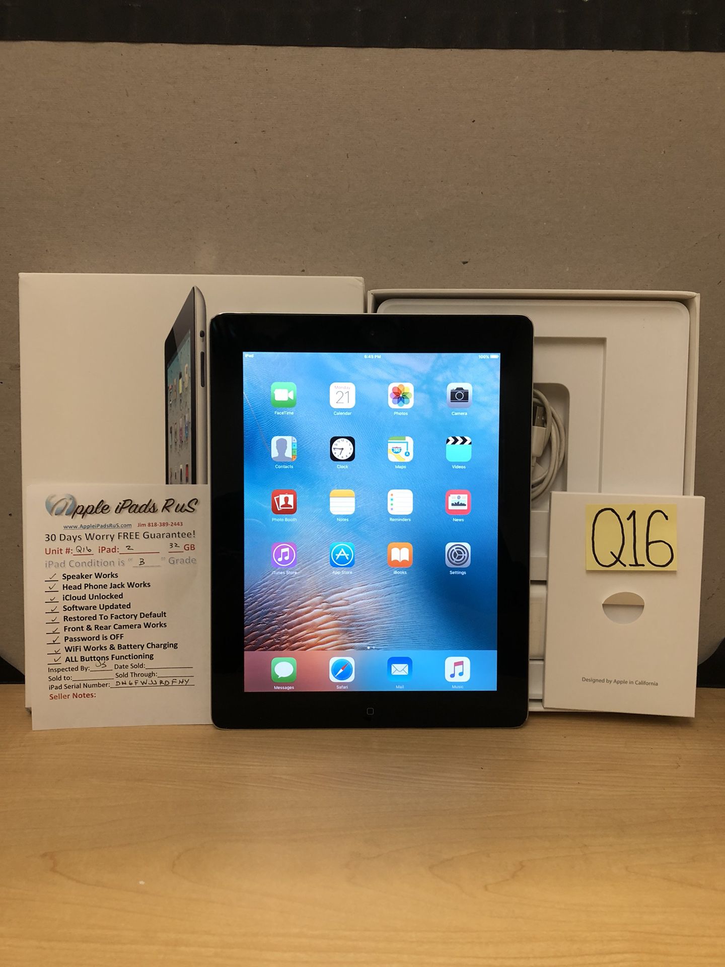Q16 - iPad 2 32GB