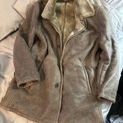 Hugo Boss Fur And Leather Coat Mens 