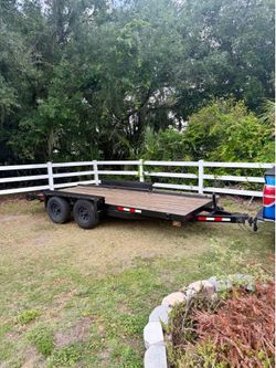 16FT Car Hauler With 6 Lug Axles