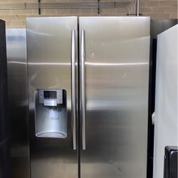 Samsung Refrigerator Side By Side Stainless Steel 