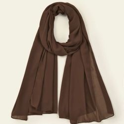 Solid Chiffon Scarf 🧣 