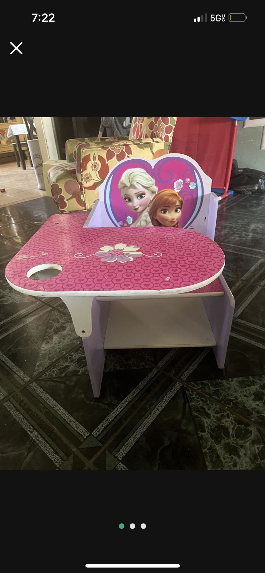 Kids Frozen Chair Desk