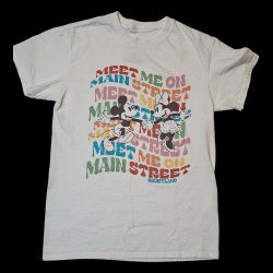 Disneyland Meet Me On Mainstreet Disney Graphic T-Shirt Size Small