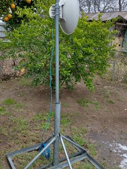 Satellite Dish With Tripod