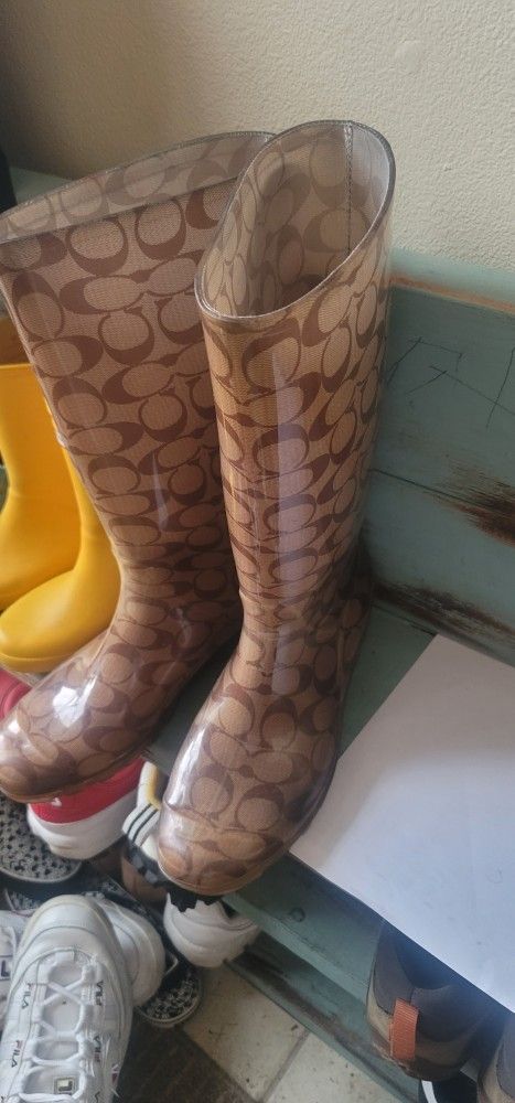 Coach raining boots