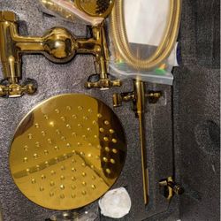 Rainfall Bathroom Shower Faucet Set With Handheld