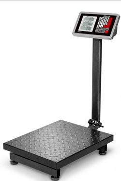 700LB Weight Computing Postal Scale Digital Floor Large Platform Warehouse Shipping LB Price Calculator Luggage Package Shipping Mailing Postal Scale