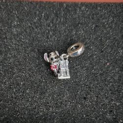 Authentic Pandora Disney Parks Stitch on Hollywood Tower Hotel Charm –