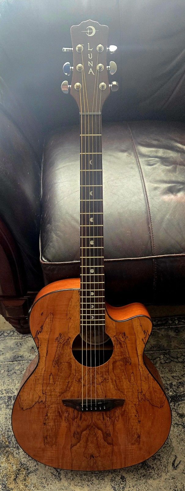 Luna Gypsy Exotic Spalt- Gloss Guitar