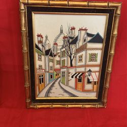 Benat Oil Painting, Behind Notredame, Paris