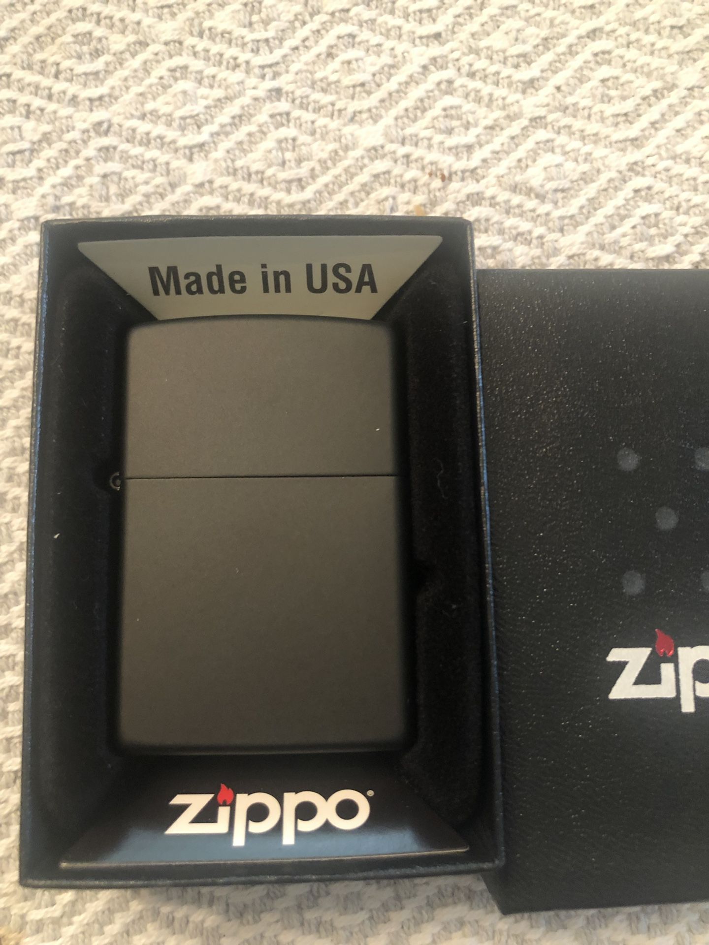 Zippo lighter - brand new black matte