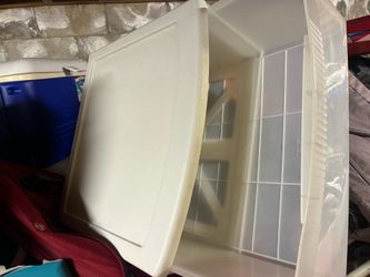 Plastic storage drawer
