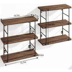 Fixwal 6-Tier Floating Shelves for Wall