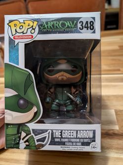 Collectible Funko Pop! Television Arrow The Green Arrow vinyl figure. Figure is number 348