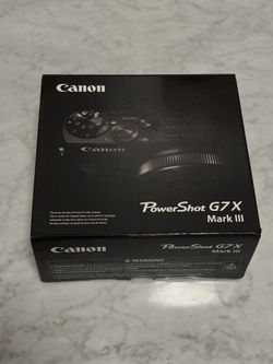 Canon PowerShot G7 X Mark III Digital Black Camera 20.1 Megapixel 4K Video NIB