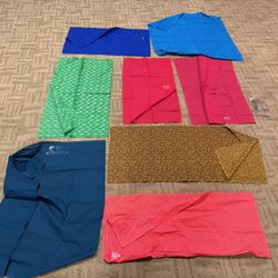 Assorted new cotton fabric pieces. 