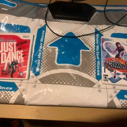 Nintendo Wii Dance Pad W Games