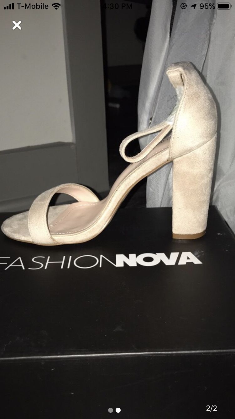 FashionNova “Go with Everything Heels” - Nude