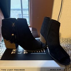 Open-Toe Low-Heel Boots