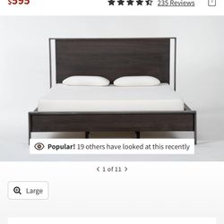 Living Spaces Queen Bed Frame