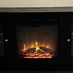 TV Stand With Electric Fireplace 