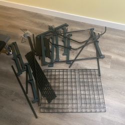 Mini Greenhouse 4-Tier H: 158cm, W: 69cm, D: 49cm Black & Green