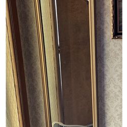 entry way table and mirror ,