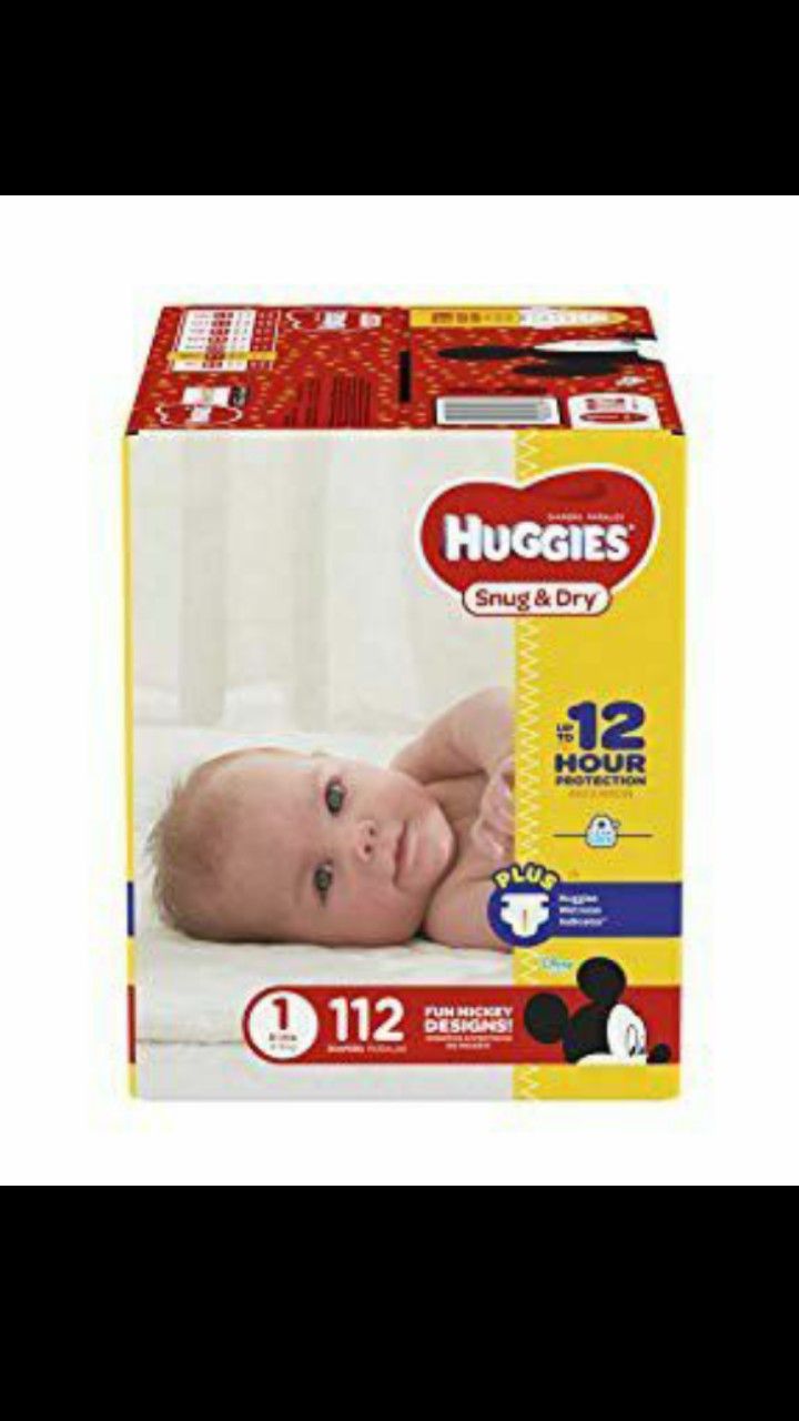Huggies diapers size 1 112ct