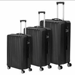 Brand New Suitcase Travel Bags (black) NY Style 