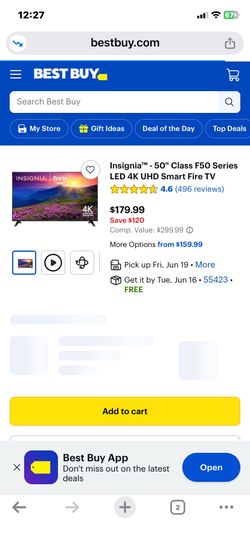 Tv 50” inch smart fire tv